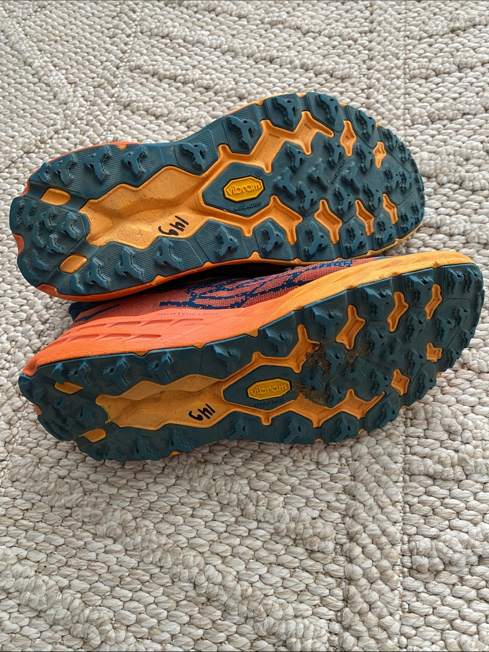 Hoka womens Sneakers in Teal and Orange - Picture 4 of 7